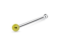 1.8 mm. Golden Ball Bone Nose Stud NSKD-844 